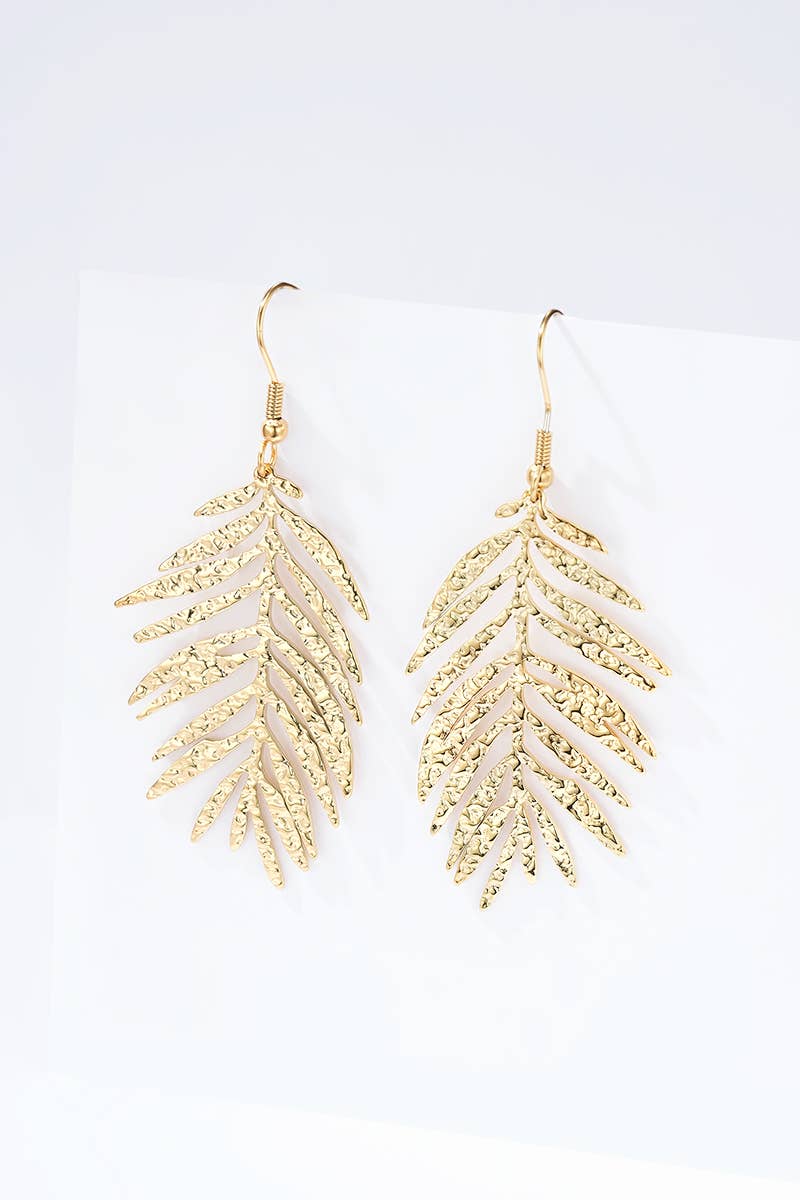 Golden Leaf Earrings