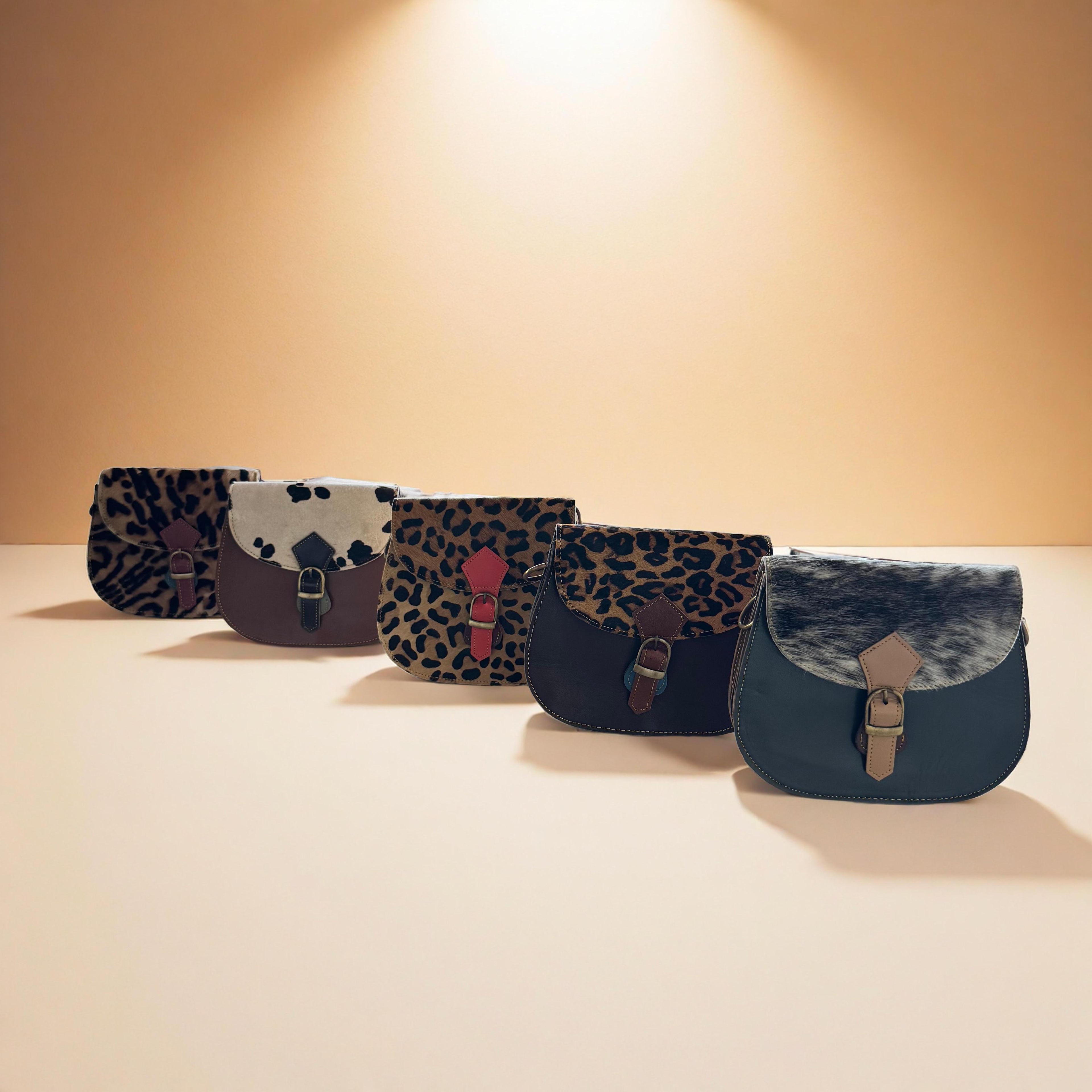 Leren dierenprint tas Jay Winter