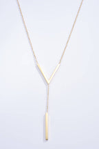 Necklace Golden V-Shape
