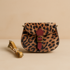 Leren dierenprint tas Liv