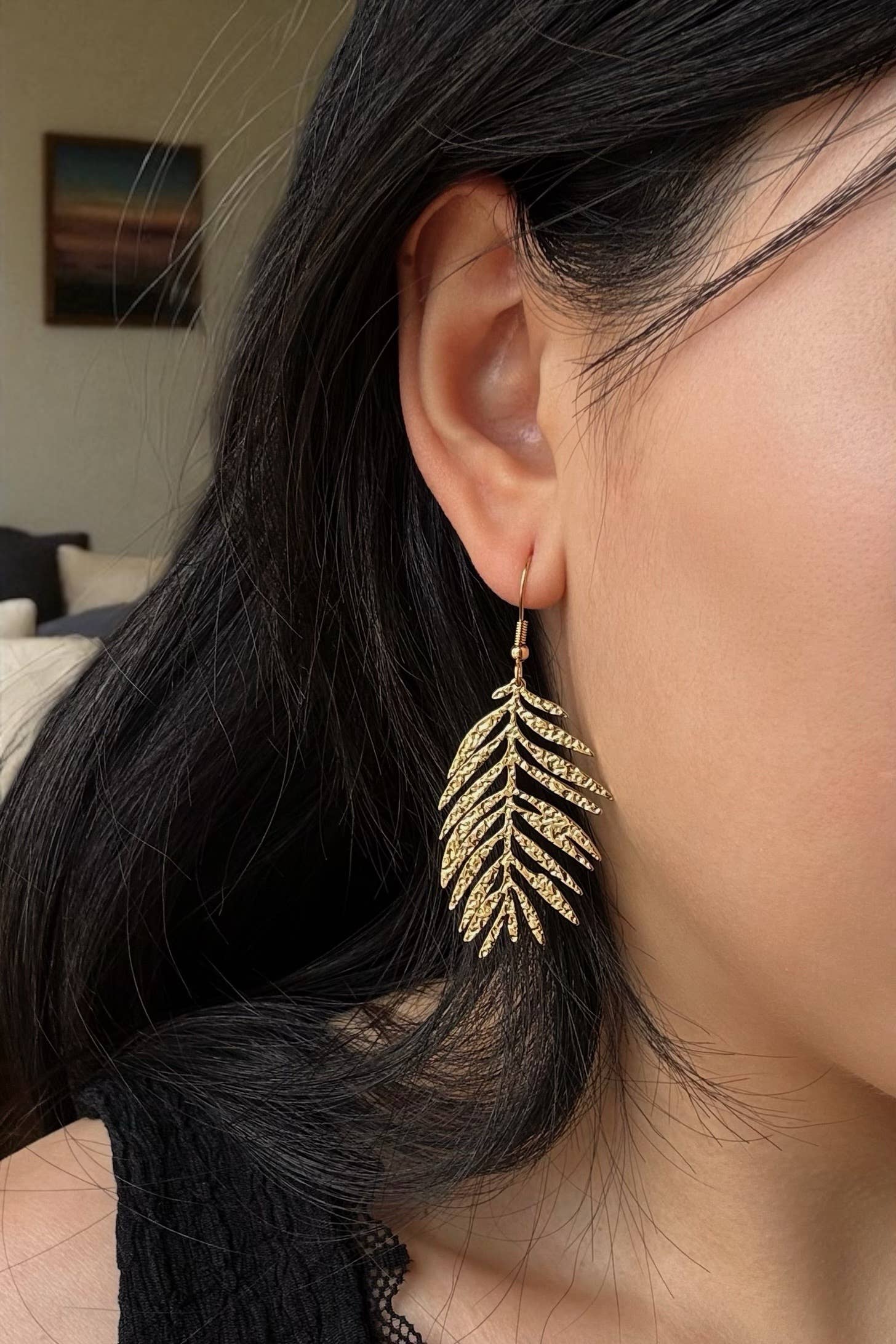 Golden Leaf Earrings