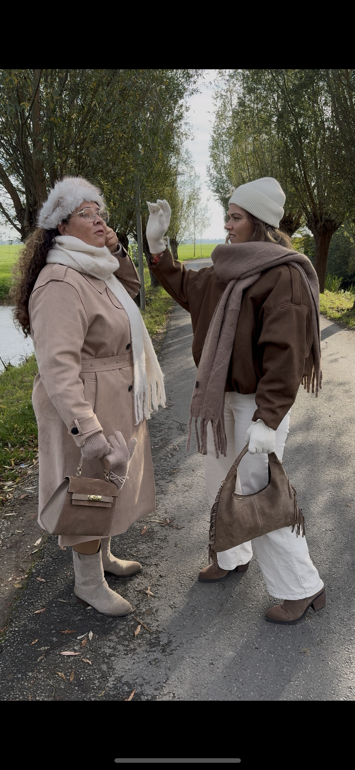 Suede Boho Fringe Bag