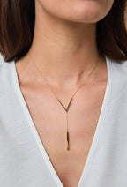 Necklace Golden V-Shape