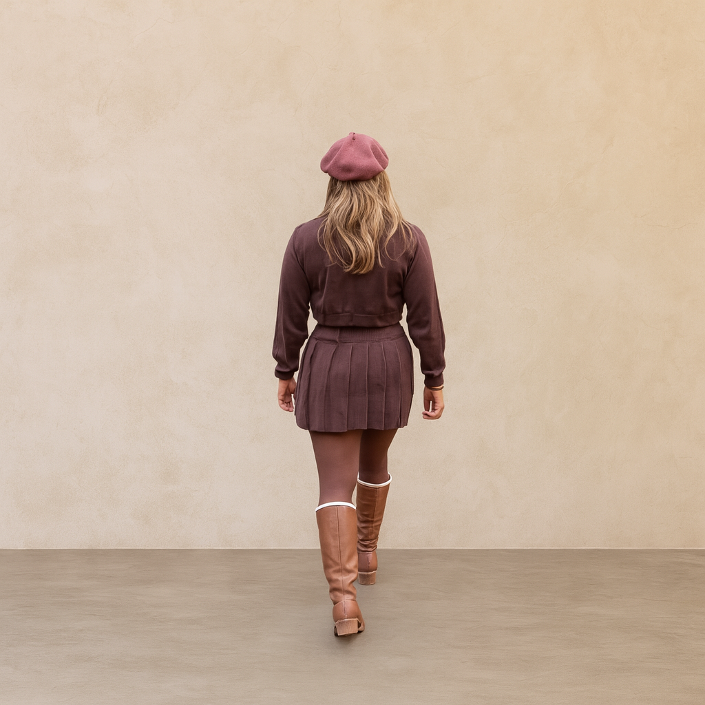 Cozy Paris Knit Skirt