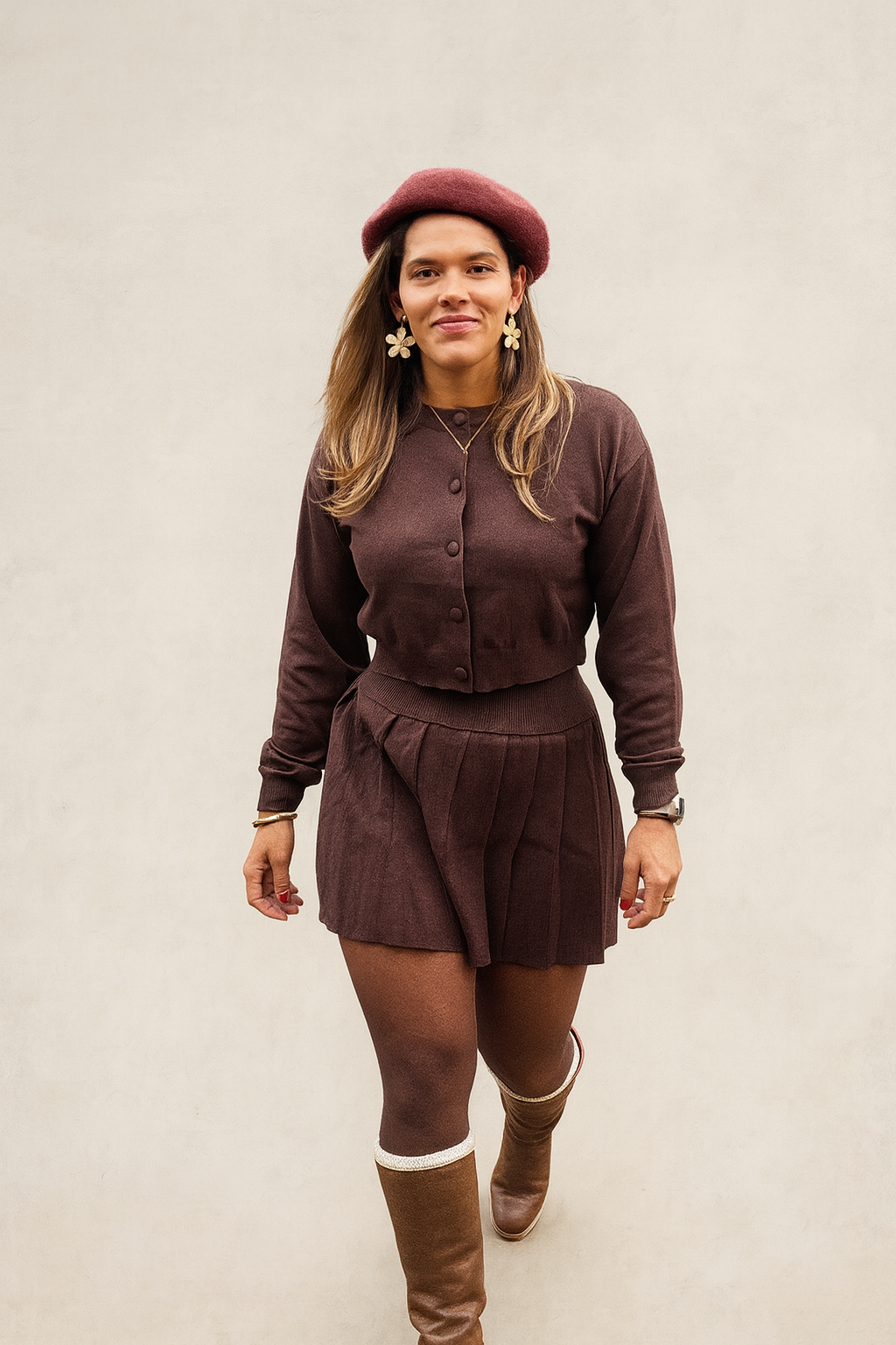 Cozy Paris Knit Skirt