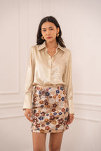 Paillettenrok Floral Sparkle