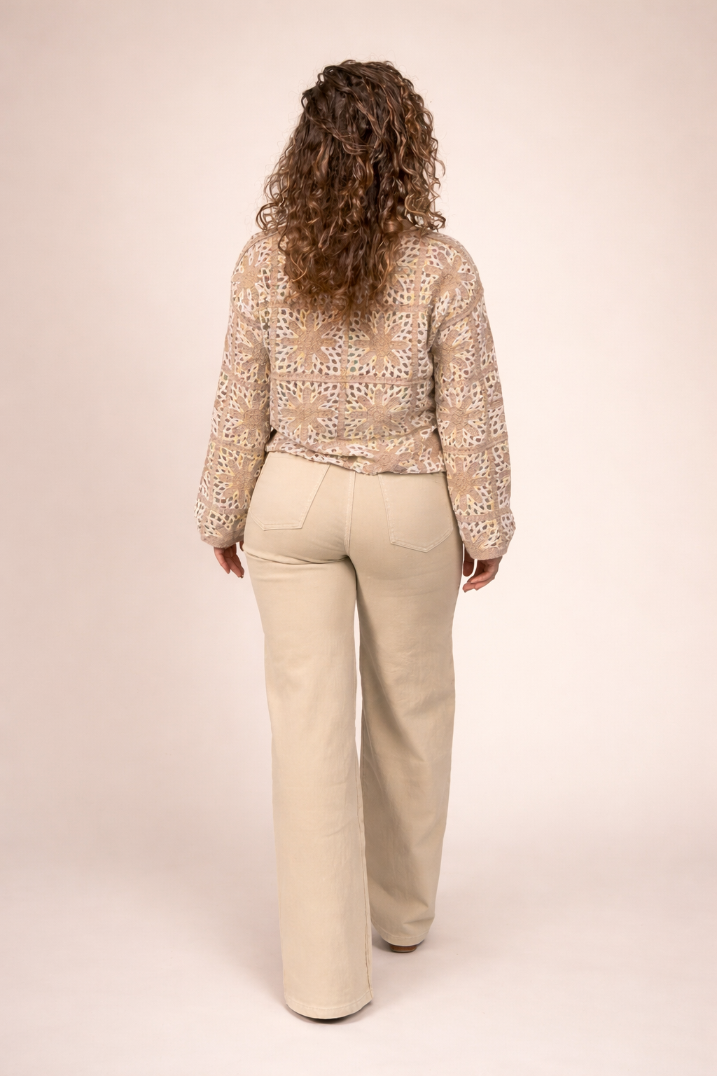 Soft Sand Wide Leg Jeans