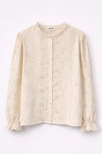 Ivory bloom blouse