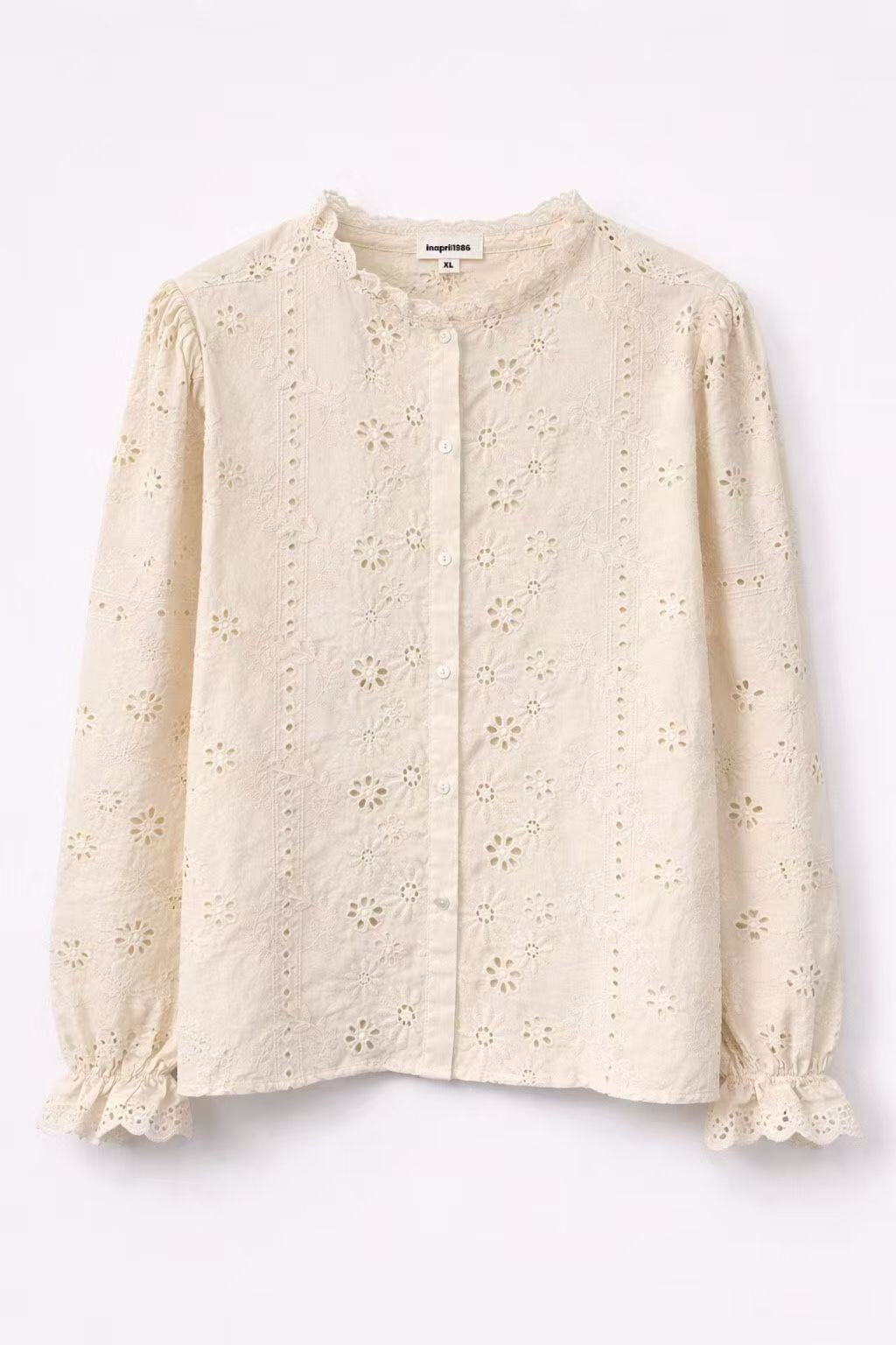 Ivory bloom blouse