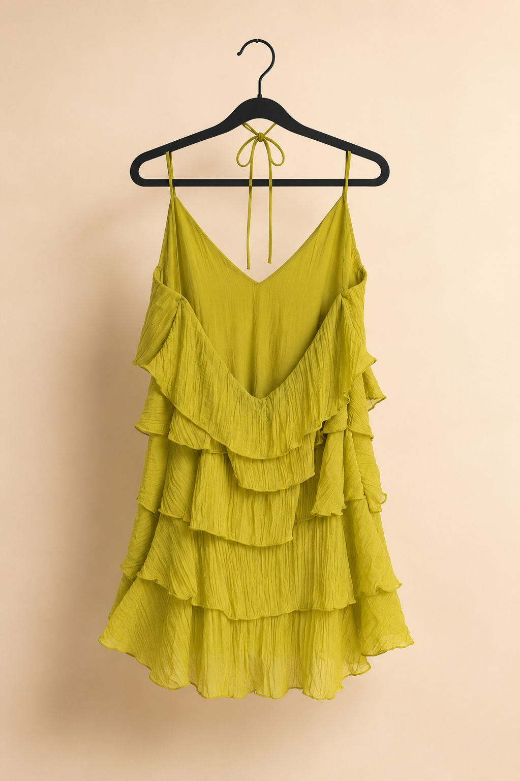 Halter dress lime