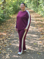 Soft jogger set asymmetrical