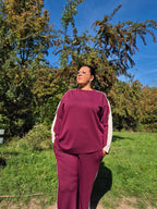 Soft jogger set asymmetrical