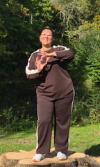 Soft jogger set asymmetrical