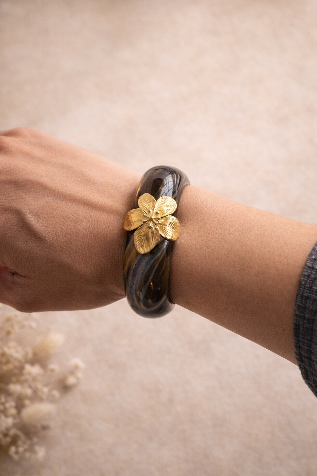 Golden Bloom Bangle