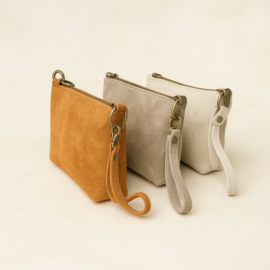 Suede Essentials Clutch