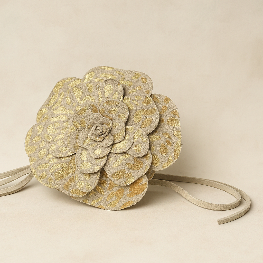 Flower Suede Knoopriem