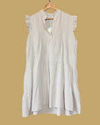 Ruffle Dress beige