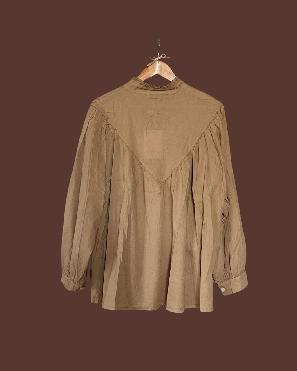 Blouse met broderie detail