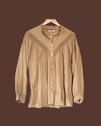 Blouse met broderie detail