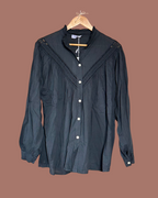 Blouse met broderie detail