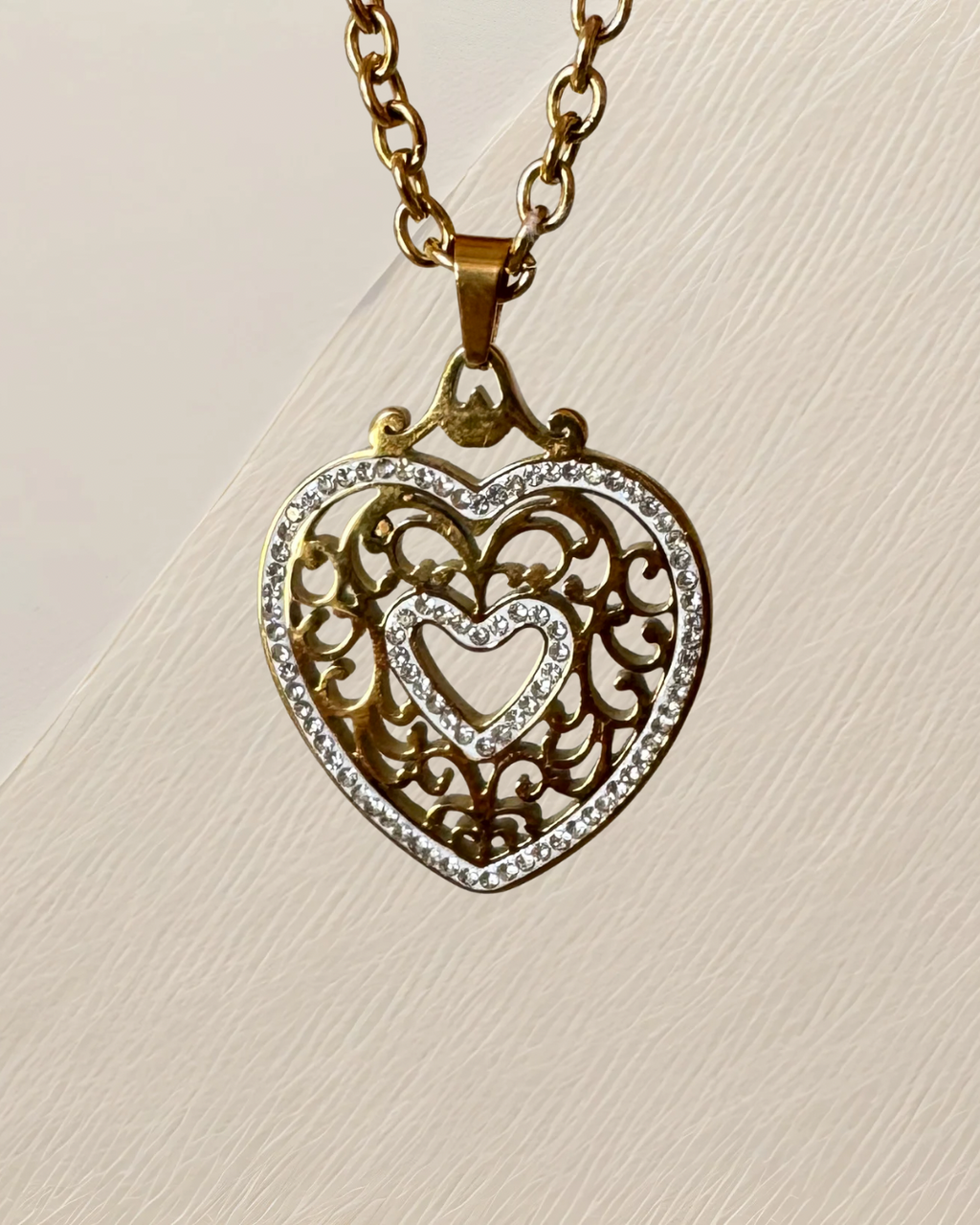 Vintage Heart Ketting