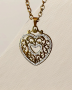 Vintage Heart Ketting