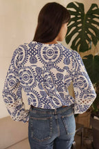 Blue Bloom blouse