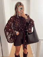 Elegante polkadot blouse