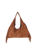 Suede Boho Fringe Bag