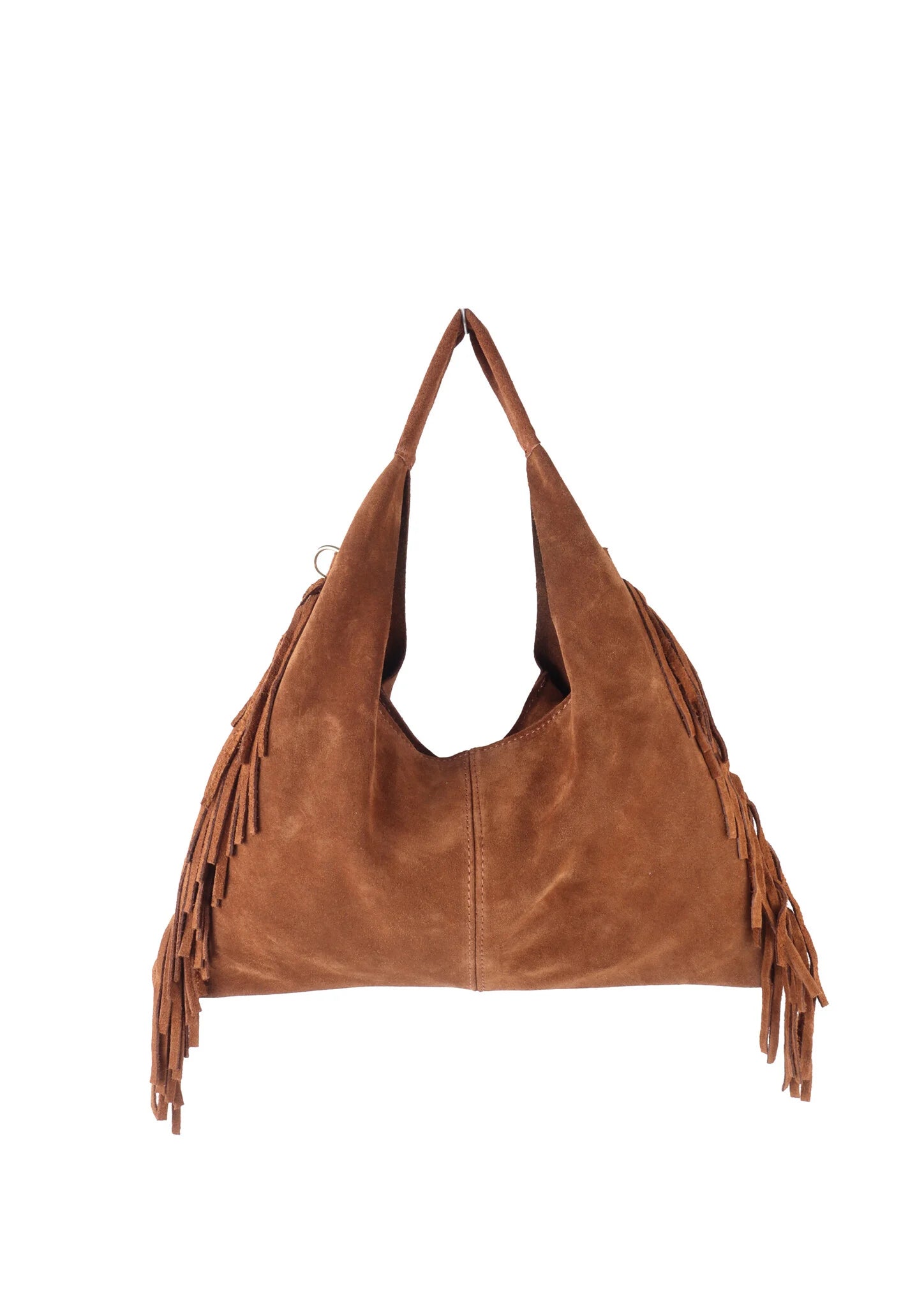 Suede Boho Fringe Bag