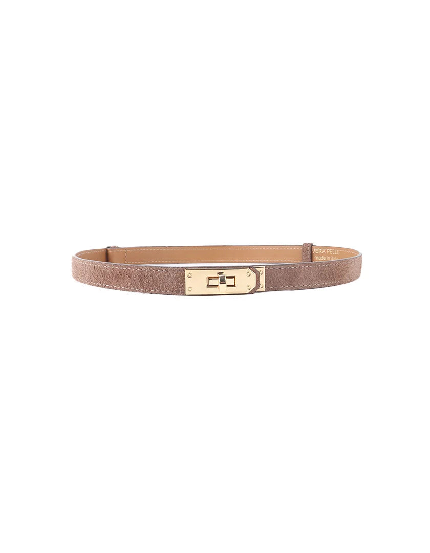 Suede Charm Belt